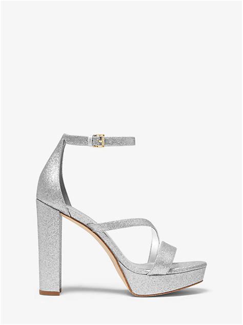 michael kors tanner|Tanner Glitter Platform Sandal .